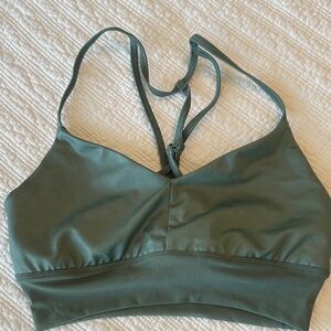 ALO Yoga Olive Sports Bra